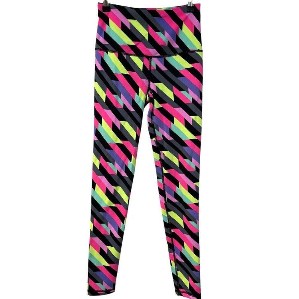 Victoria's Secret VSX Sport Knockout Leggings Size XS Colorful Geometric Pattern